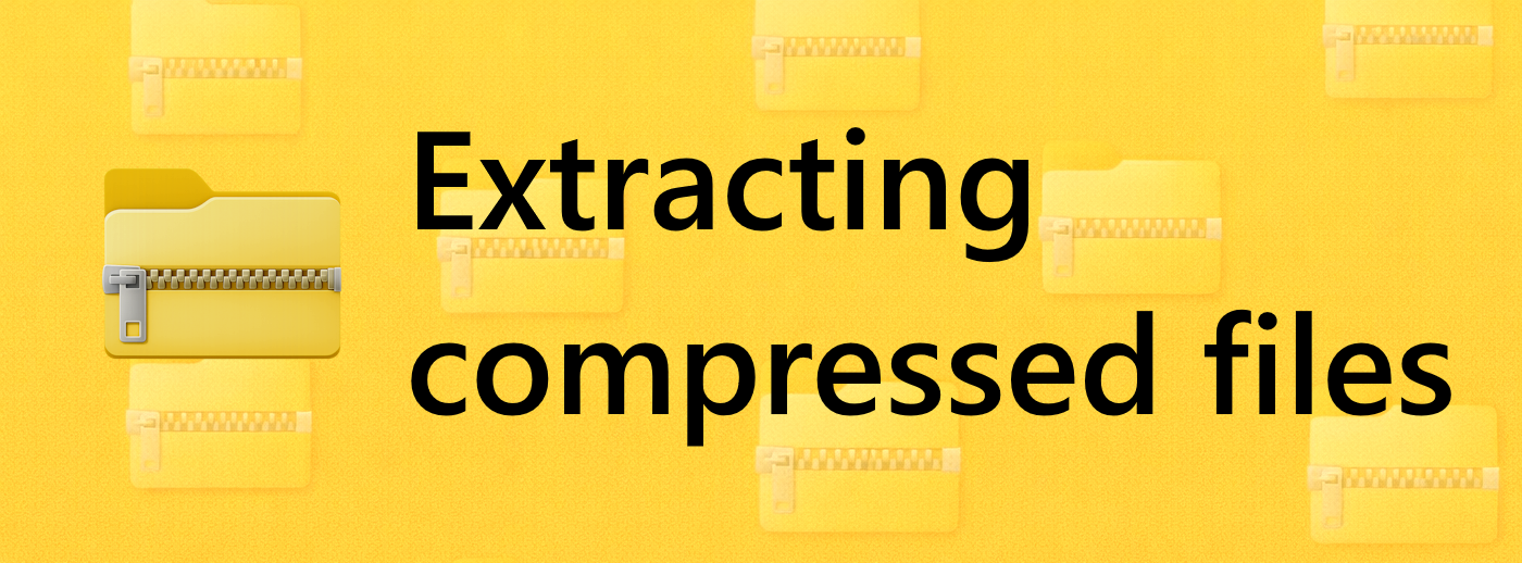 Extracting compressed files thumbnail